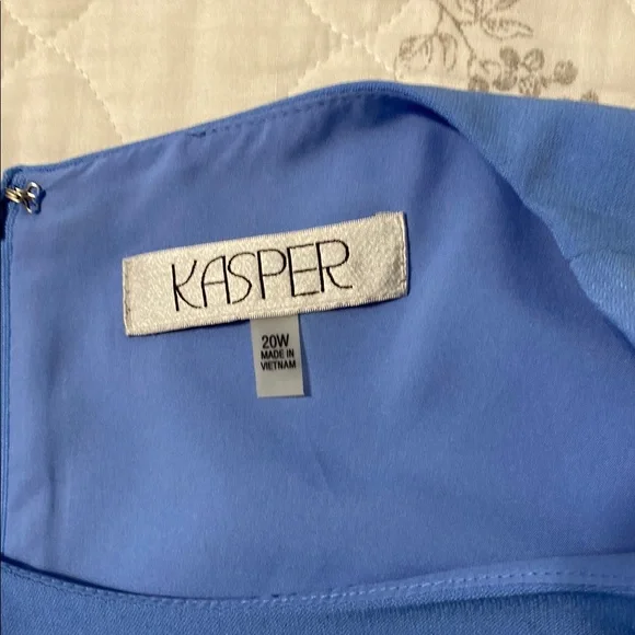 Kasper Sky Blue Sleeveless Dress - Picture 2 of 3